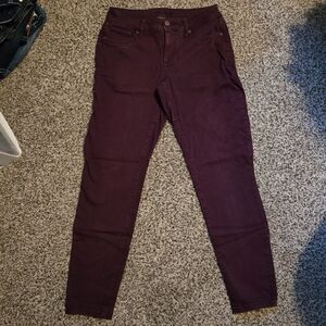 Maurices Burgundy Jeggings